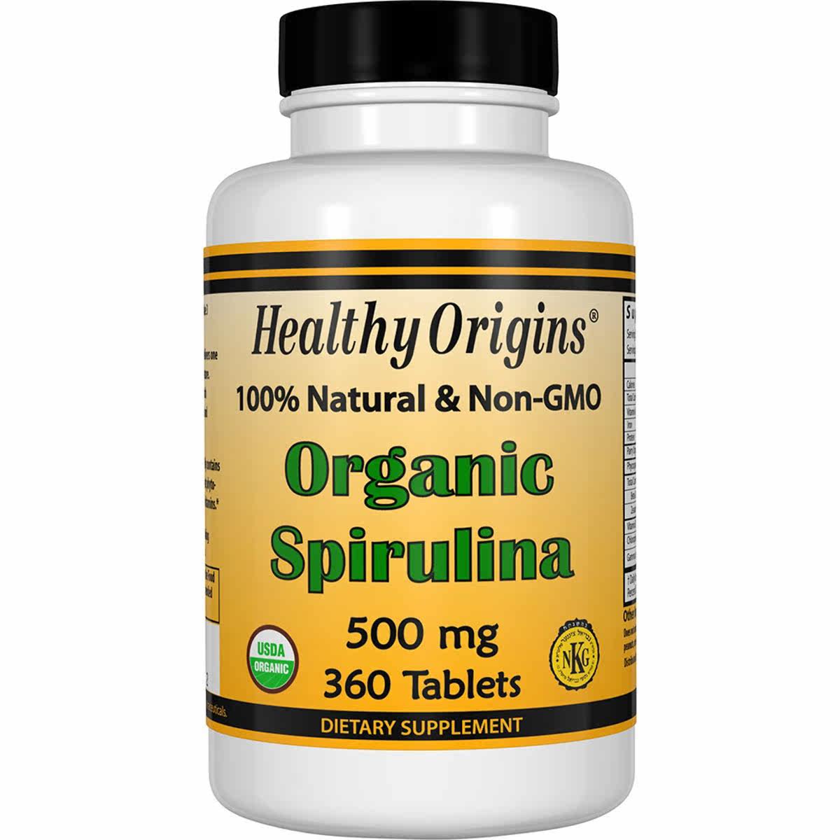 healthy origins-有机500螺旋藻 LuckyVitamin海外其他膳食营养补充剂