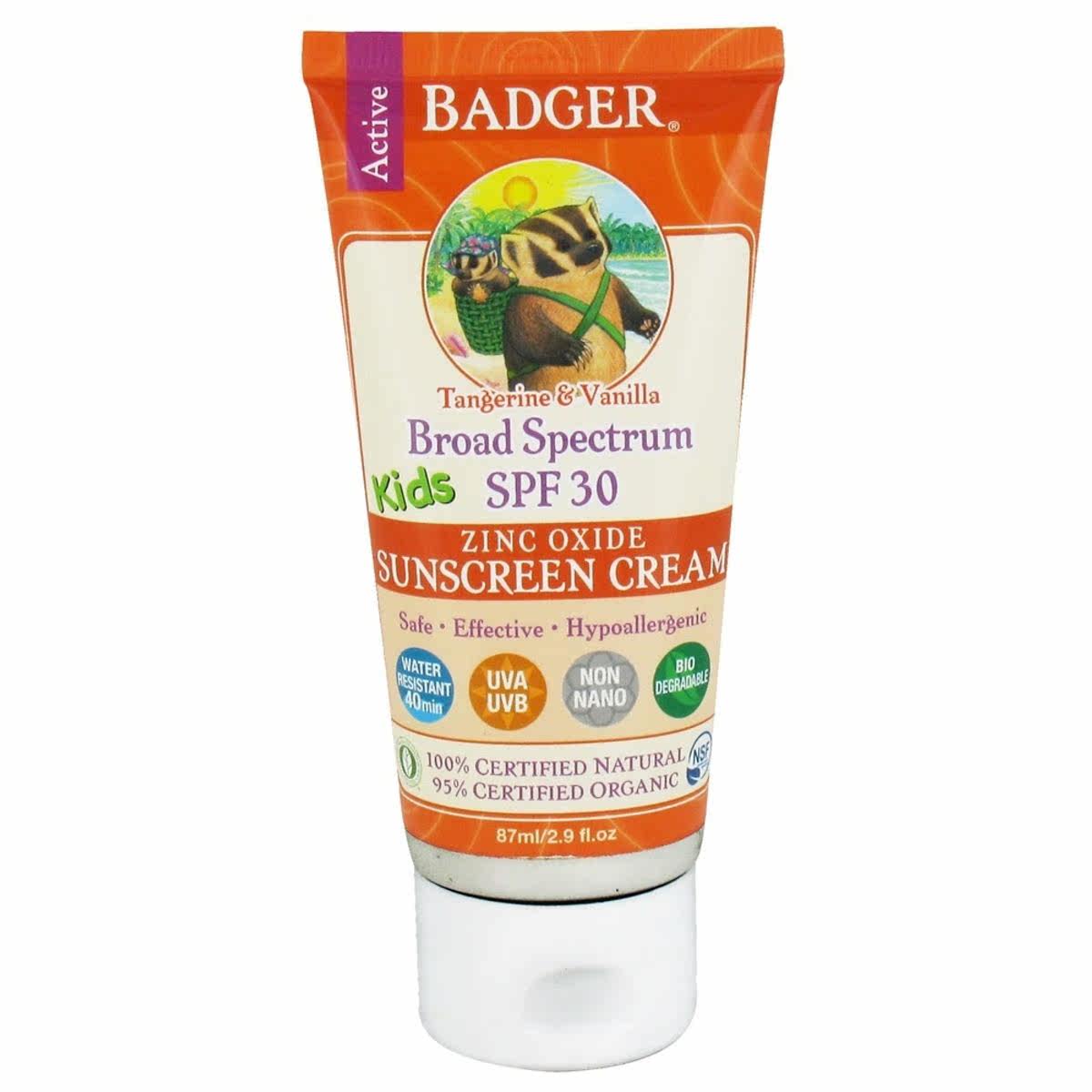 贝吉獾婴幼孕妇温和补水物理防晒霜 LuckyVitamin海外防晒霜