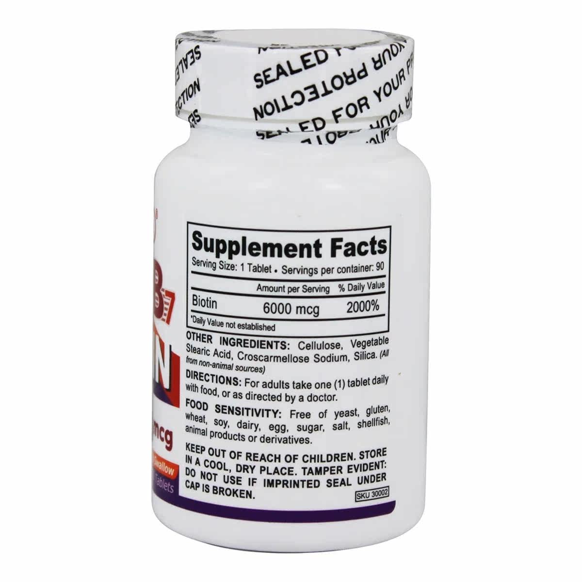 deva nutrition-6000素食生物素 LuckyVitamin海外其他膳食营养补充剂