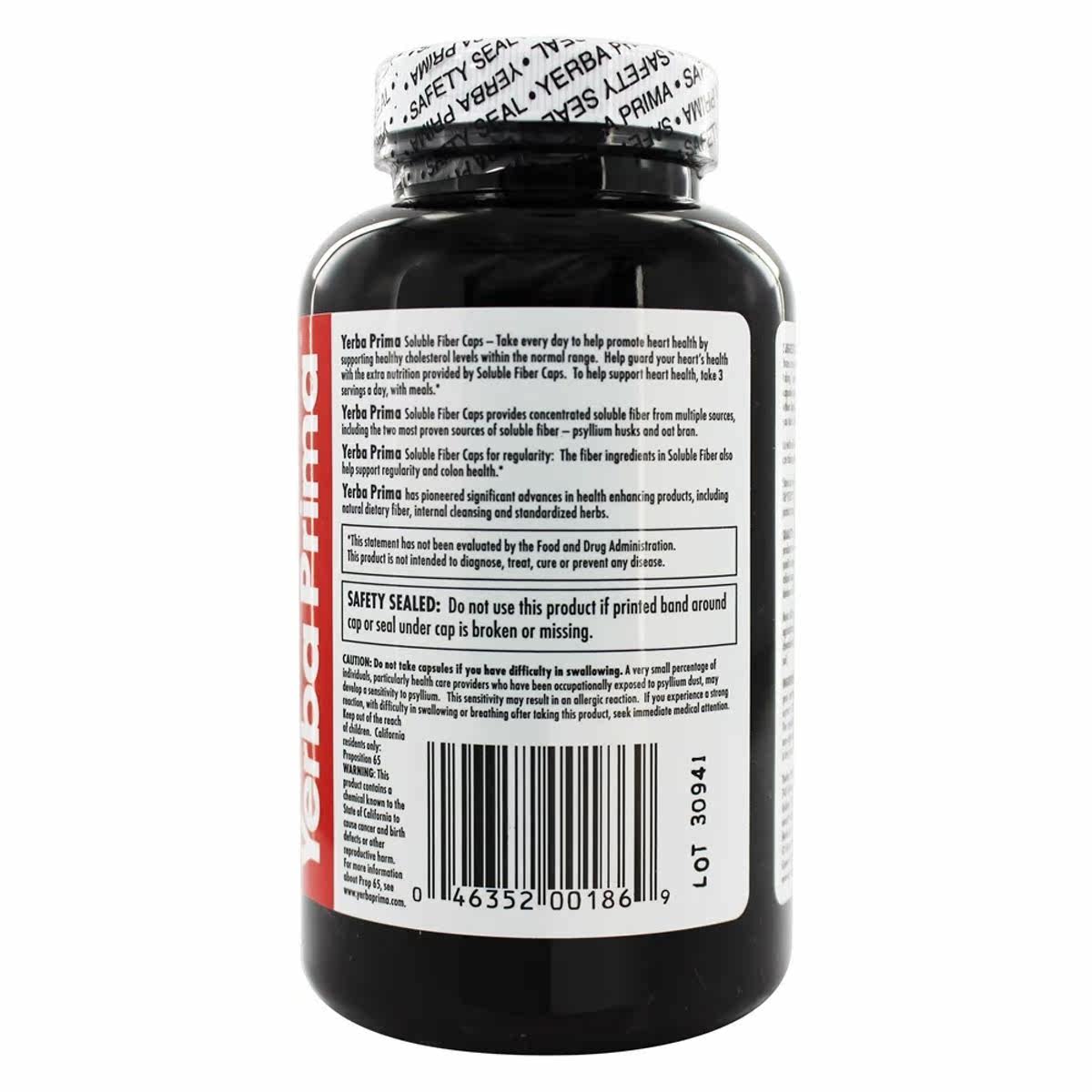yerba prima-625-180可溶性纤维帽 LuckyVitamin海外其他膳食营养补充剂