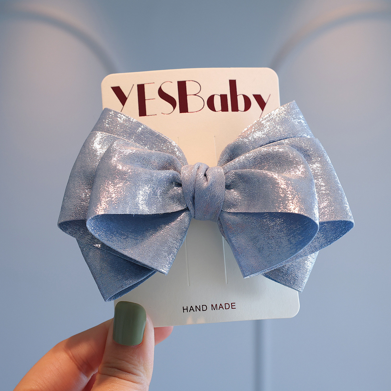 纯色高级感亮丝蝴蝶结发夹女孩精致公主顶夹头饰儿童百搭马尾发卡,淘宝优惠券,粉丝福利购,淘宝优惠卷