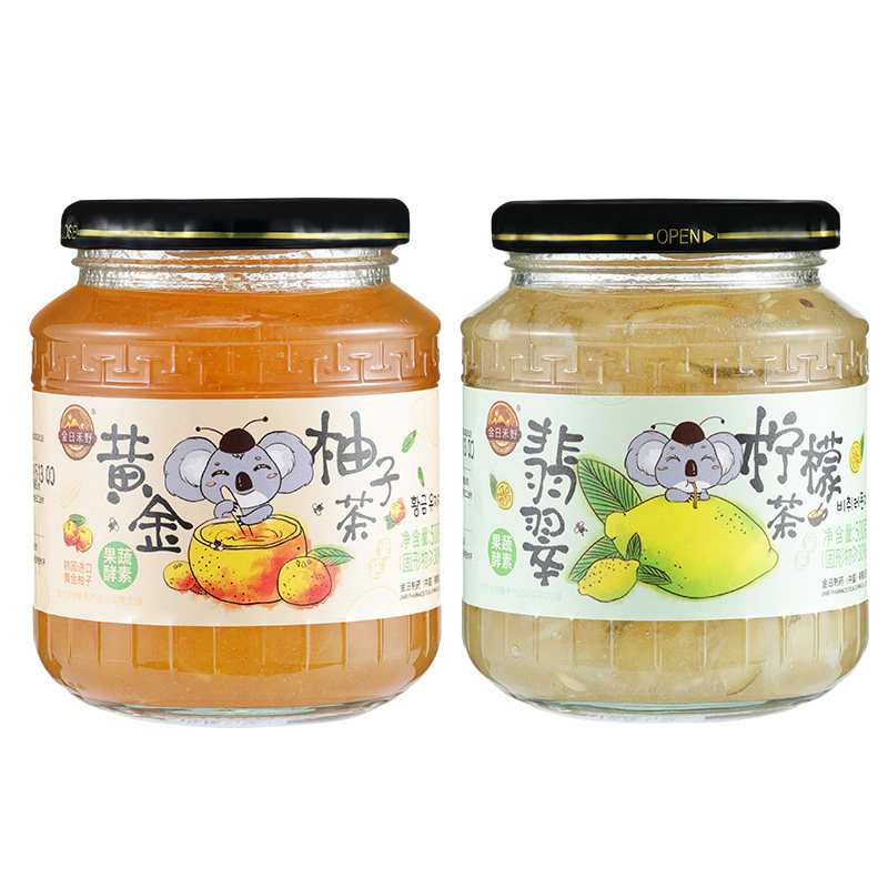 柚子茶冲饮罐装柠檬茶酵素果味茶 宜春原产地商品蜂蜜果味茶