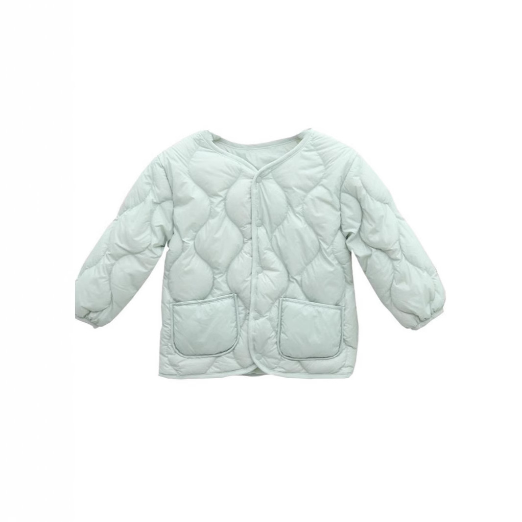 儿童轻薄款羽绒服女童男童宝宝小童校服内穿保暖秋冬轻便内胆外套 - 图1