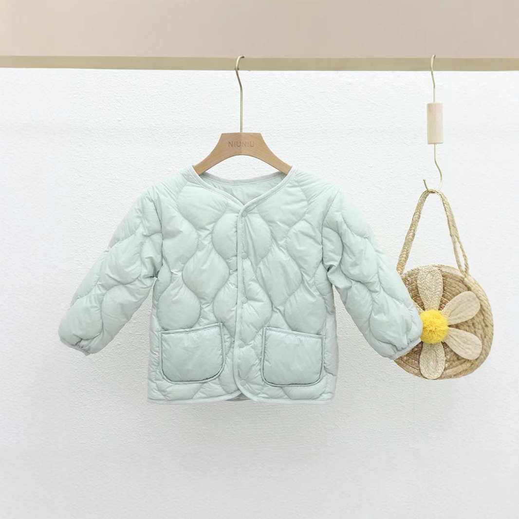 儿童轻薄款羽绒服女童男童宝宝小童校服内穿保暖秋冬轻便内胆外套 - 图2