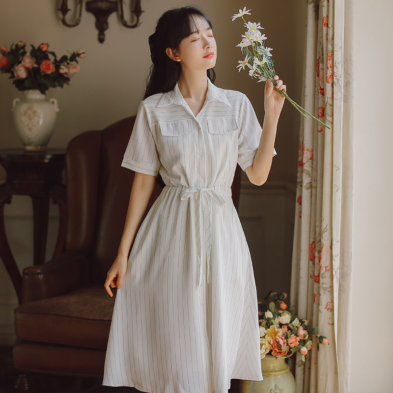 孕妇夏外出潮妈上班中长款连衣裙 幽悦连衣裙