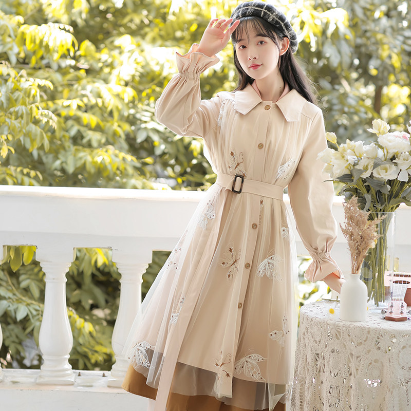 孕妇秋冬外出加绒潮妈上班连衣裙 幽悦连衣裙