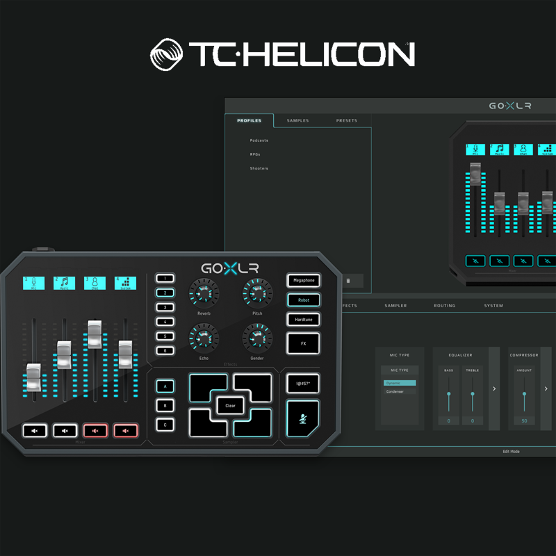 TC Helicon Go XLR Mini 多频混音器多功能人声效果器直播K歌游戏 - 图1