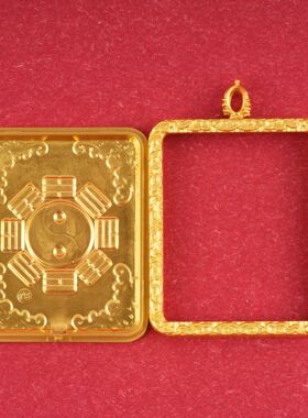 道家4*5唐卡盒八卦外壳合