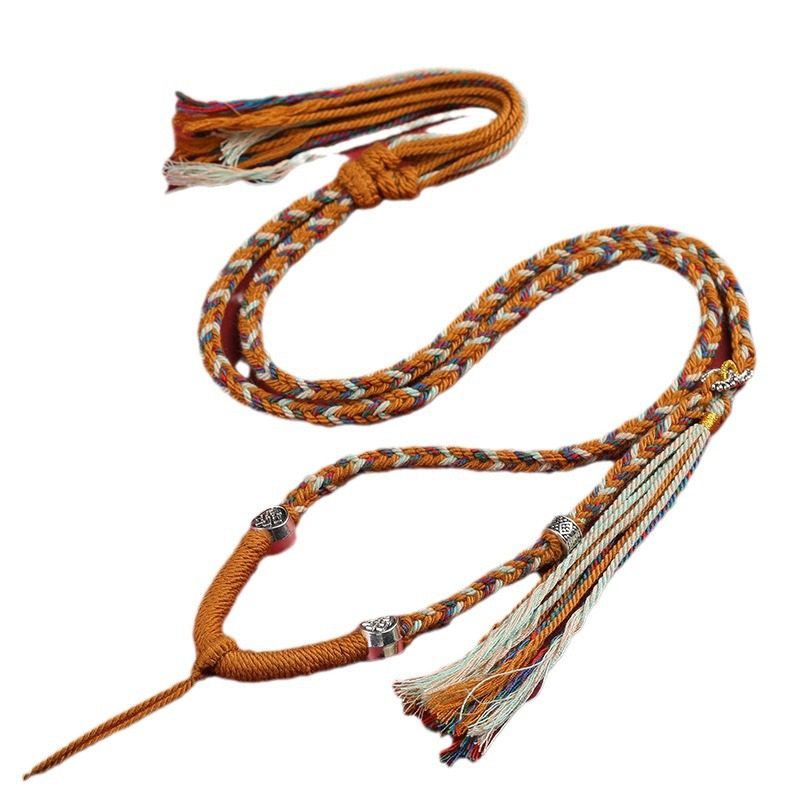 五路财神项链藏式手工编织棉鞋八股编织吊坠项链唐卡挂绳佛牌吊坠,淘宝优惠券,粉丝福利购,淘宝优惠卷