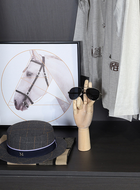 新中式宋氏美学摆件样板间旗袍衣帽间套装全屋定制展厅衣柜摆件