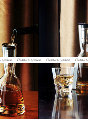 样板间客厅玻璃酒瓶酒杯饰品摆件