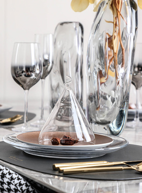 【八度空间】轻奢样板房间摆台餐盘全套西餐餐具套装北欧盘子