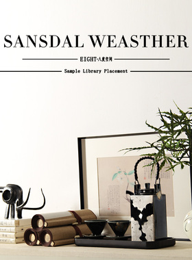 【八度空间】新中式样板房茶室书桌书柜茶壶茶杯茶具茶盘装饰摆件