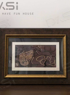 现代简约玻璃花瓶牛骨灭烛器装饰摆件卧室床头柜艺术品家居饰品