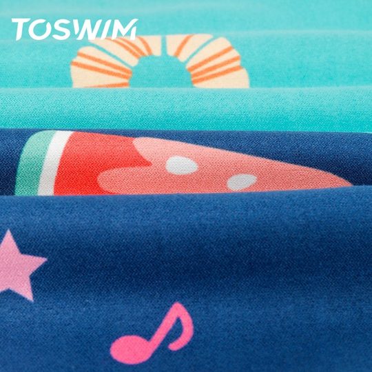 TOSWIM速干浴巾儿童斗篷沙滩巾游泳毛巾吸水巾男女童便携防晒浴袍