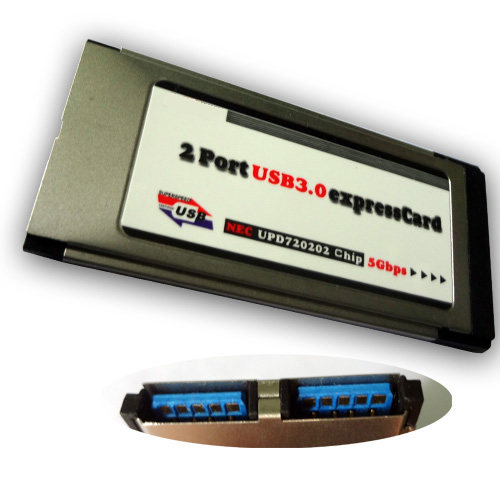 热卖 笔记本 Express转USB3.0扩展卡ExpressCard 34NEC(2口) - 图1
