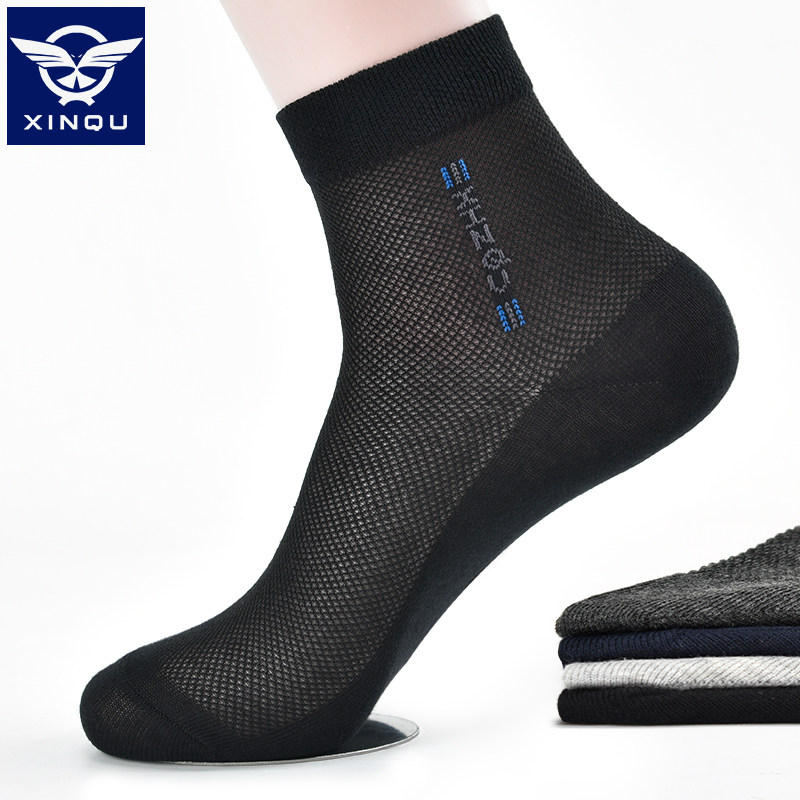 男士夏季网眼透气中筒天休闲棉袜 鑫衢短袜/打底袜/丝袜/美腿袜