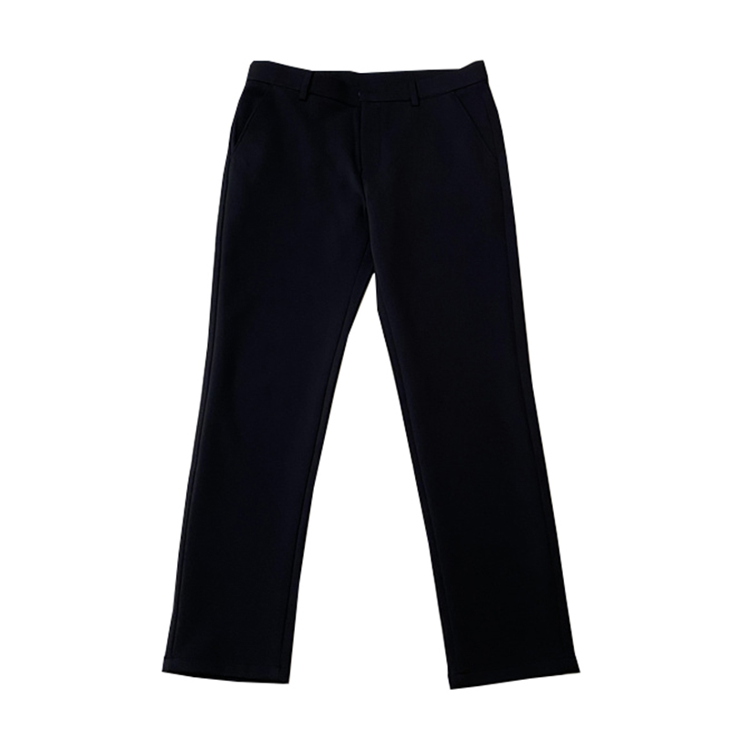 黑色速干面料25年秋季新品男士休闲裤中腰直筒免烫长裤领佐诺依 - 图3