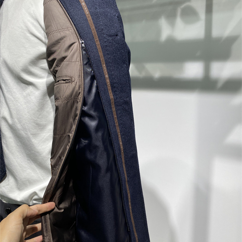 山羊绒内胆可拆卸冬新品男士翻领中长款毛呢大衣商务外套领佐诺依,淘宝优惠券,粉丝福利购,淘宝优惠卷