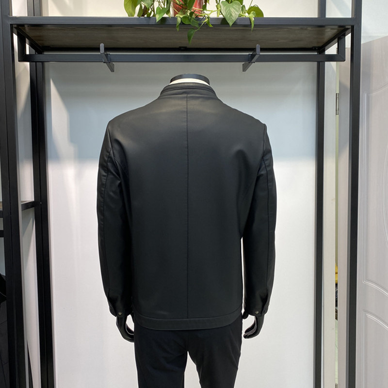 加绒男士立领皮夹克上衣PU皮柔软舒适外套黑色休闲皮衣领佐诺依,淘宝优惠券,粉丝福利购,淘宝优惠卷