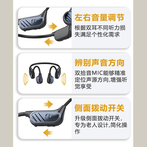 斯华卡骨传导助听一体机器独立调音老人专用耳背耳聋无线蓝牙耳机 - 图2