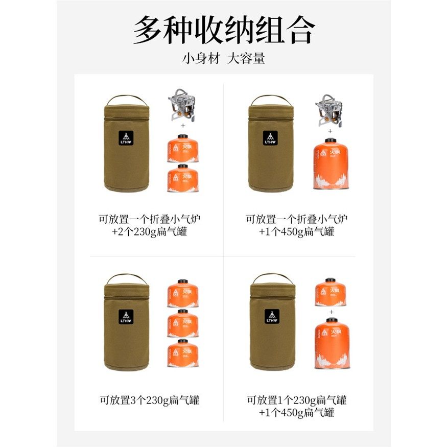 Lthw绿腾户外高山平板气罐化妆品袋户外便携式防撞加厚绝缘盒式炉,淘宝优惠券,粉丝福利购,淘宝优惠卷