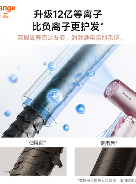橙色云便携式迷你高速吹风机H16pro礼盒装100-240V全球宽电压
