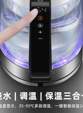 德国帝盛电热水壶家用自动恒温热水壶煮水开水玻璃保温一体烧水壶