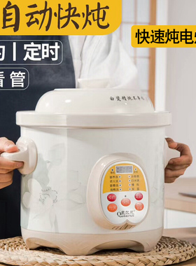 快速炖电炖锅煮粥锅煲汤锅全自动