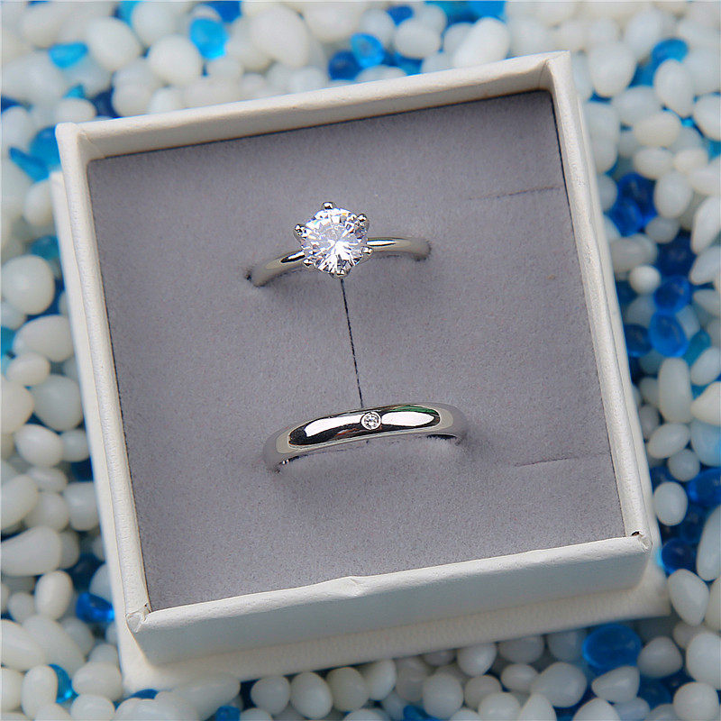 假结婚戒指仿真一对女日韩新品对戒 艾尚妮999戒指/指环