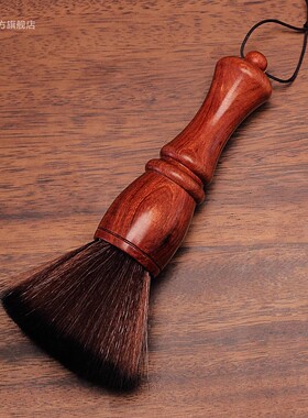 实木佛尘扫佛像清理工具软毛刷佛巾家用茶刷佛堂佛龛清洁除尘用品