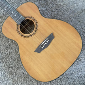 勇士 Washburn 40英寸OM桶云杉桃花芯合板民谣木吉他 库存显旧