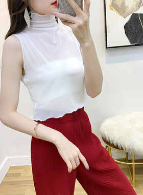 2021新款春秋多功能女网纱假领子