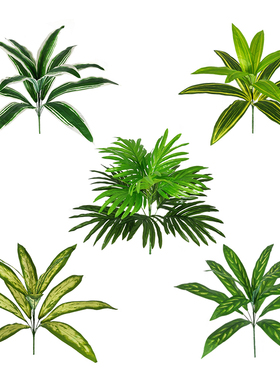 diy绿色植物插花装扮婚礼叶子