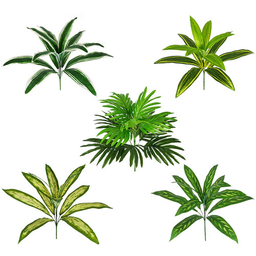 仿真叶子 巴西叶 绿色植物 花店diy插花 婚庆花篮装扮 婚礼路引花 - 图1