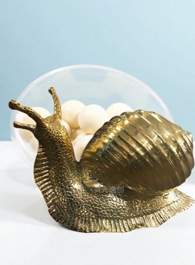 wuone灵光逸创铜蜗牛装饰品摆件