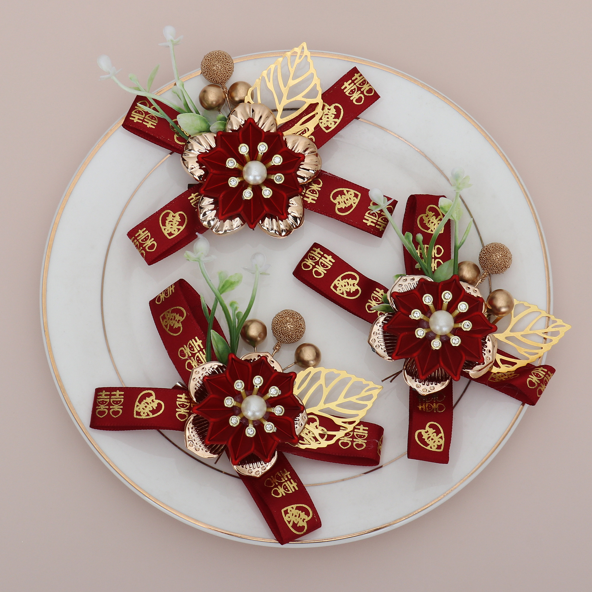 结婚胸花新郎新娘婚礼家人全套父母伴郎伴娘迎亲送亲迎宾贵宾襟花,淘宝优惠券,粉丝福利购,淘宝优惠卷