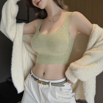 No-mark outer expanded underwear female small breasts gather thickened with large waist and large waist fine collection of auxiliary milk anti-sagging bra hood cartoon chest