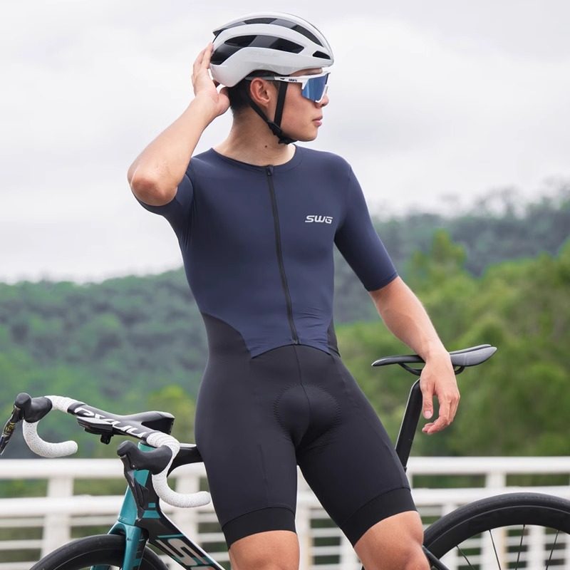 SWG铭胜浩宇春夏季连体骑行服短袖专业比赛紧身公路自行车连体服,淘宝优惠券,粉丝福利购,淘宝优惠卷