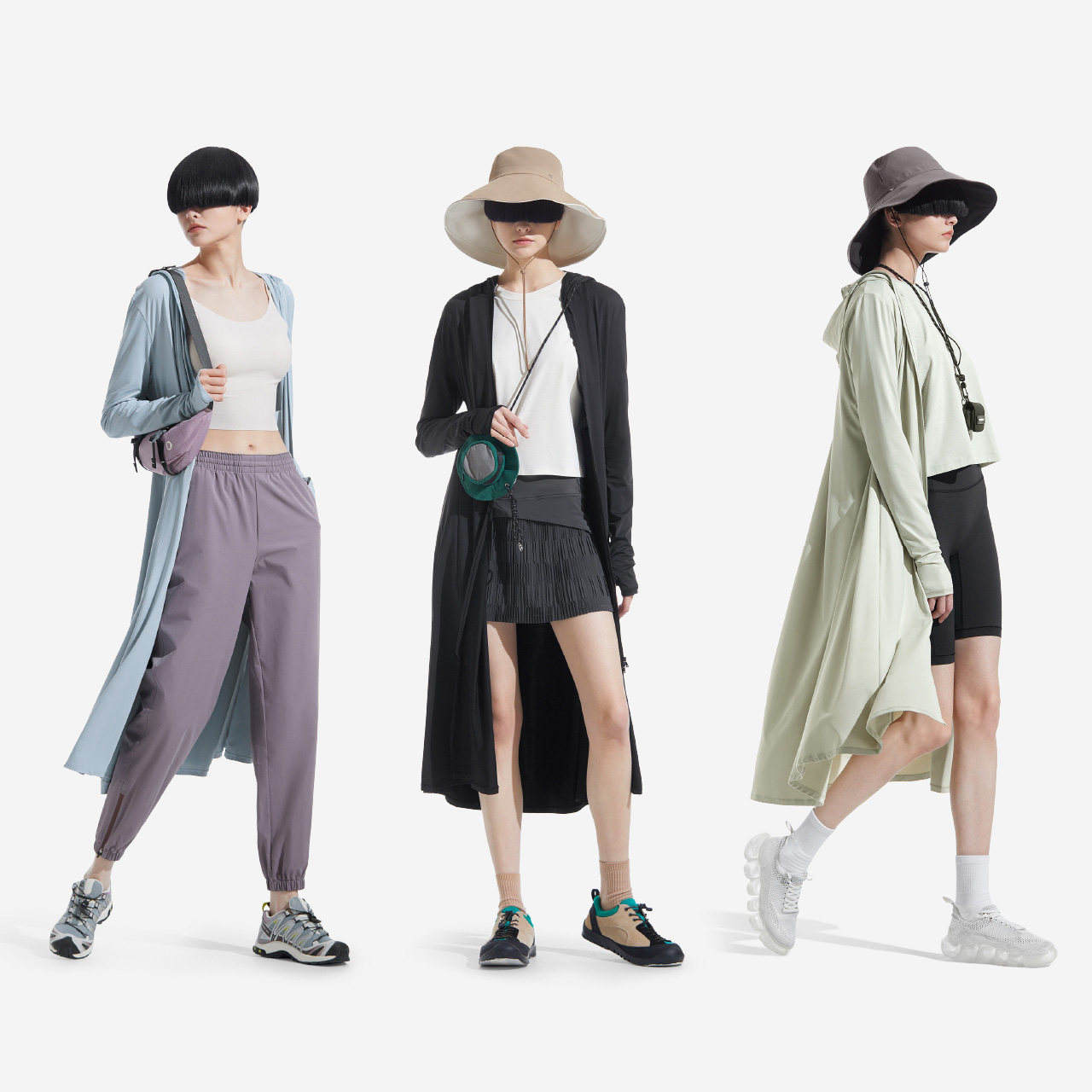 蕉内303uv pro防晒衣长款户外凉皮 Bananain蕉内运动户外风衣