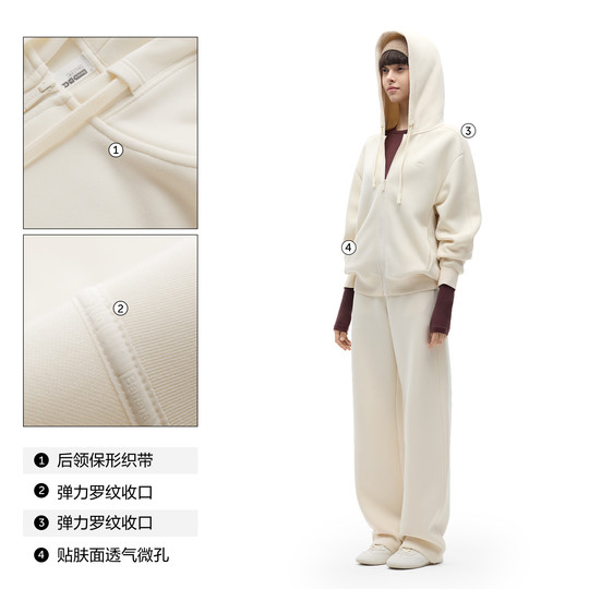 Jiao Nei Shifu 503Relax men's and women's same style velvet jacket sweatshirt women's autumn and winter