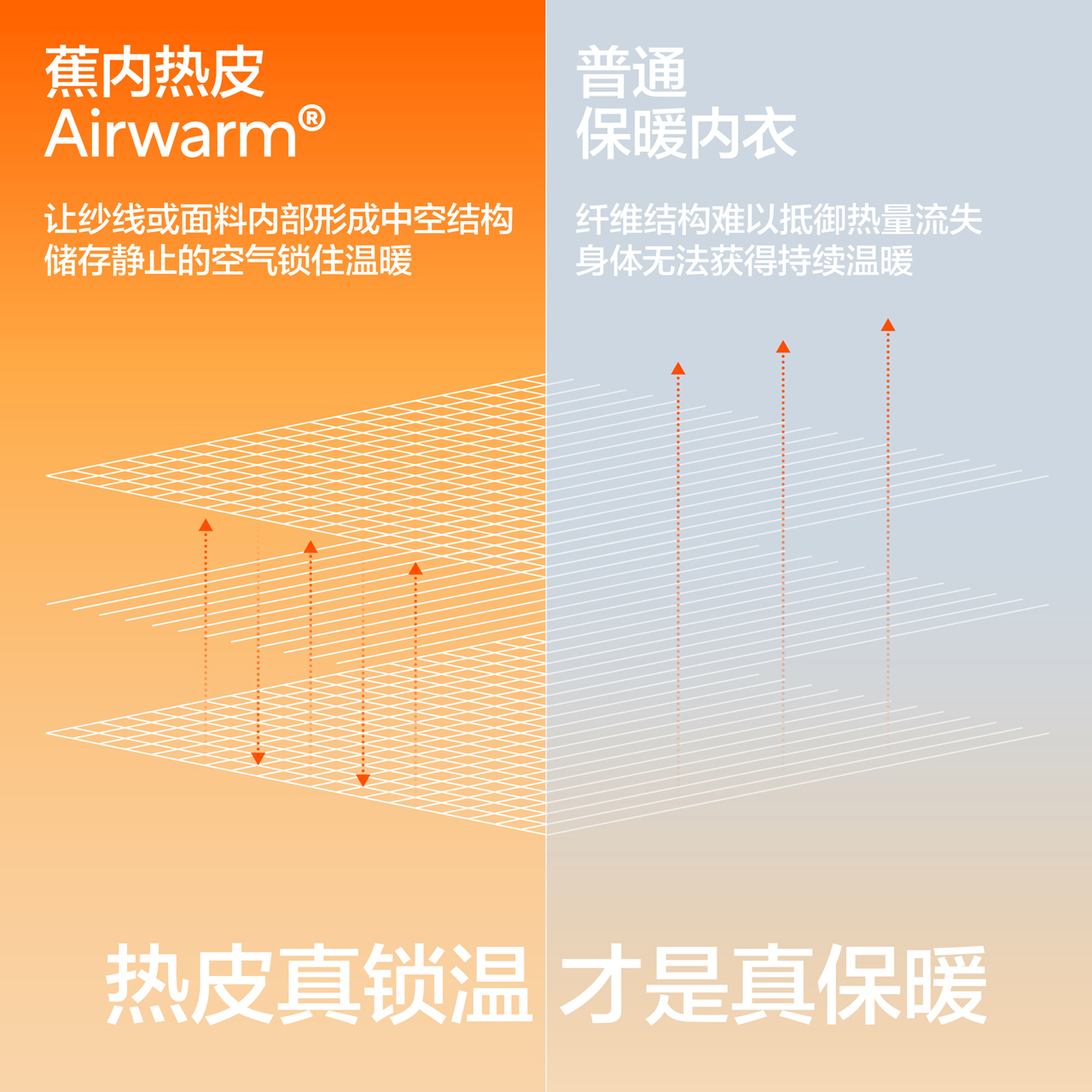 【王一博同款】蕉内热皮302++男女士保暖套装冬季发热加厚秋衣裤