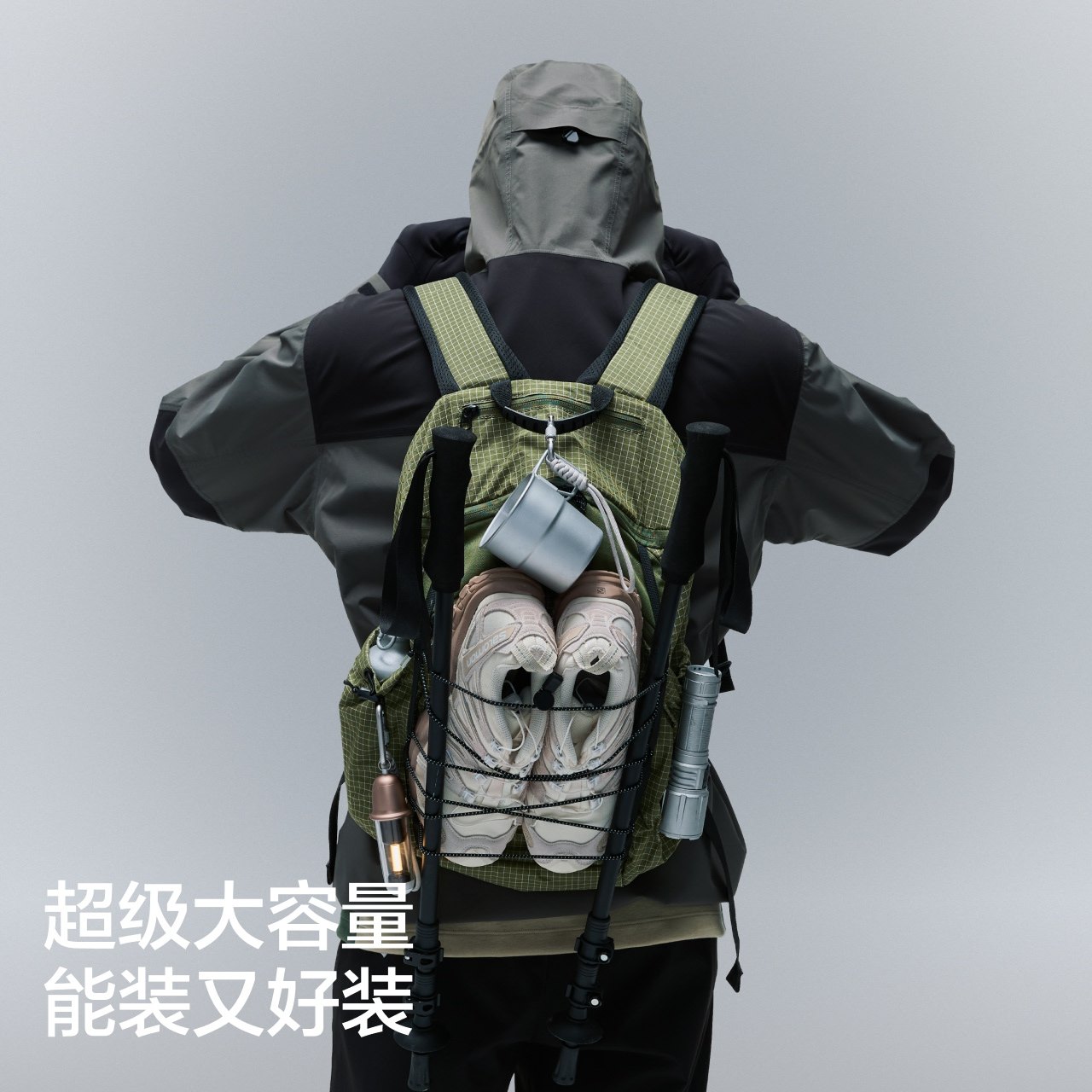 蕉内氧气503Proof男女同款多功能户外双肩包旅游徒步电脑包登山包,淘宝优惠券,粉丝福利购,淘宝优惠卷