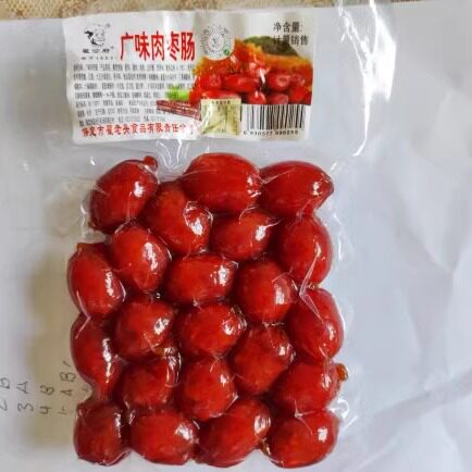 翟老头广味腊肠肉枣肠迷你零食肠250g网红肉枣肠开袋即食休闲食品