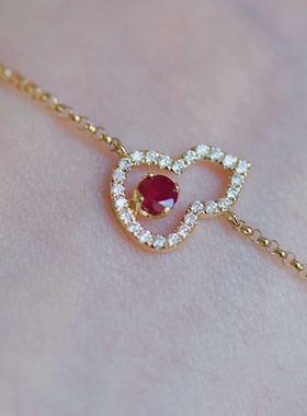 惊小鸿福禄～S925 纯银镀18K金手链女锆石葫芦造型镂空时尚轻奢风