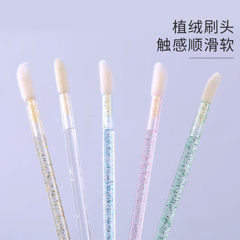 100支一次性唇刷棒便携晕染口红刷植绒化妆师专用唇膏唇釉遮瑕女,淘宝优惠券,粉丝福利购,淘宝优惠卷