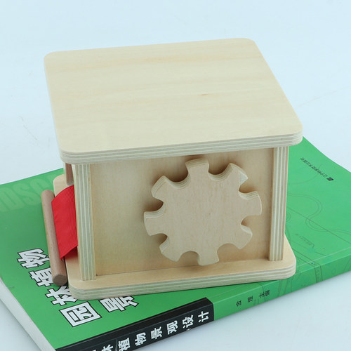 慧乐蒙氏木制络筒机蒙特梭利早教教具玩具Lovevery木制纺织鼓0-3 - 图3