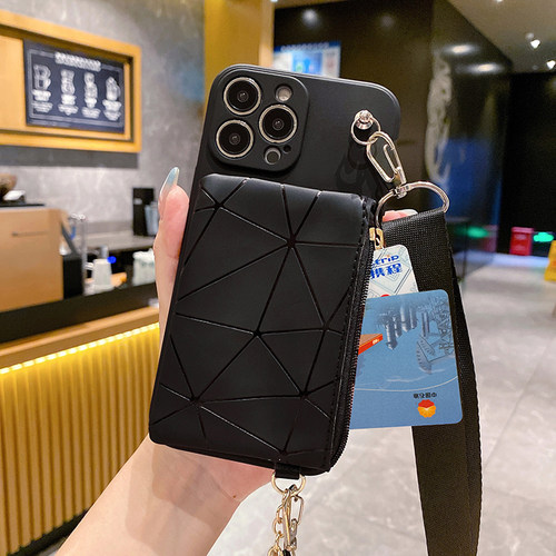 斜挎手机壳适用红米note17pro保护套note15pro背带挂绳note17pro新款note12Tpro软壳turbo5max拉链零钱包17C - 图2