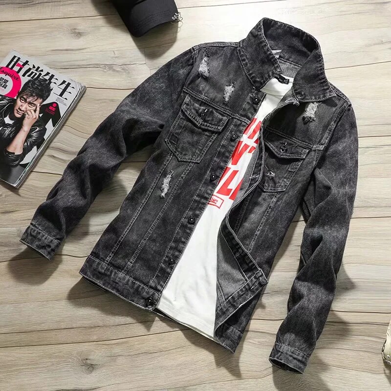 工装牛仔外套男士电焊防溅耐磨外衣 Boom厂家批发夹克