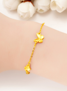 2025年新款沙金手链女实心首饰